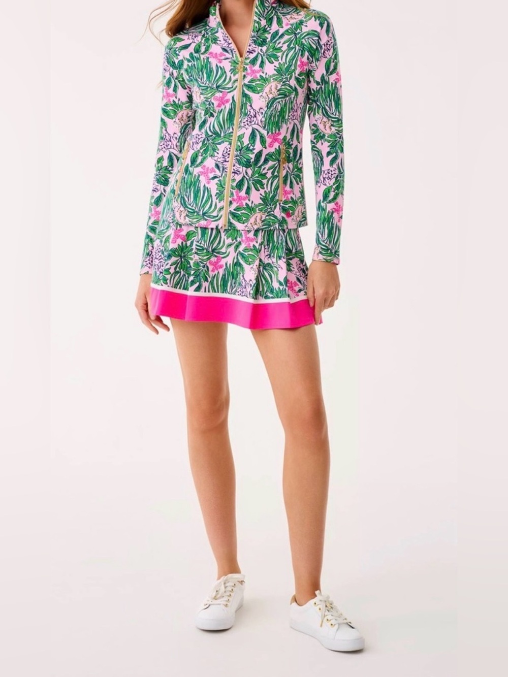 NWT Lilly Pulitzer XL UPF 50+ LUXLETIC MYSA JACKET Conch Shell Pink✨Retail💲178 - Picture 3 of 7